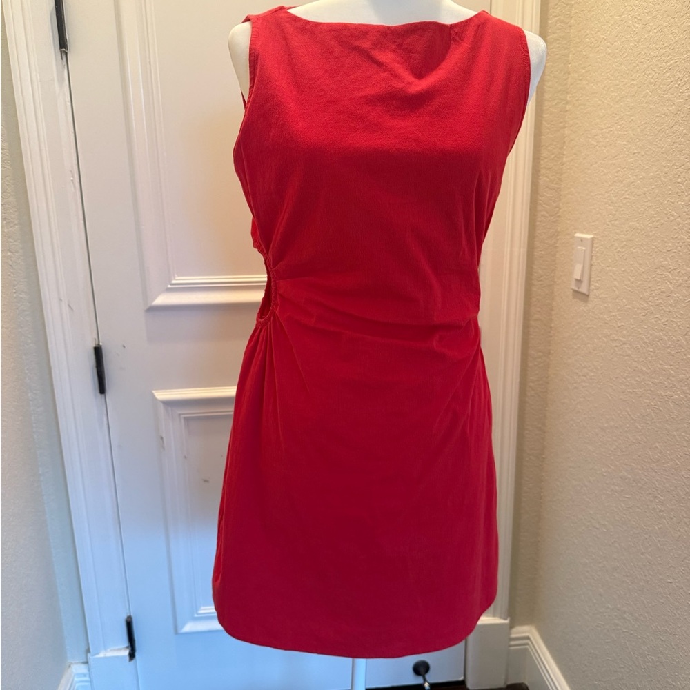Abercrombie & Fitch Vibrant Red Mini Dress - Picture 5 of 7